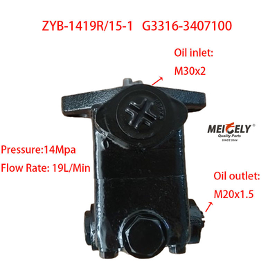 Stok Yeni Yuchai Motor OE G3316-3407100 Servo Direksiyon Pompası