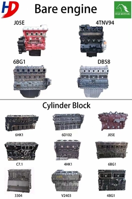 Dayanıklı Yumuşak Katı Yapı Çıplak Motor Parçaları Komatsu Kazı Makinesi Parçaları
