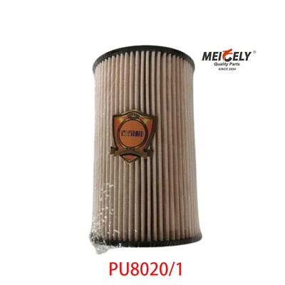 Stok PU8020/1 Kamyon yedek parçaları SINOTRUK için yakıt filtre elemanı