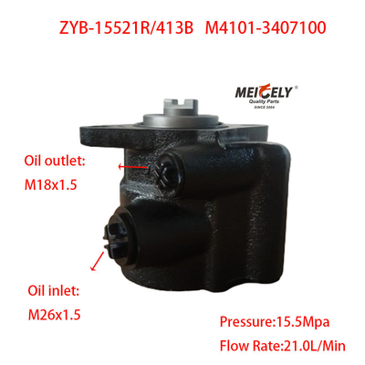 Stok ZYB-15521R/413B Yuchai Direksiyon Vane Pompası M4101-3407100