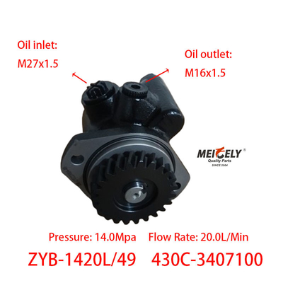 Stok 430C-3407100 6108 Motoru Chenglong için Servo Direksiyon Pompası