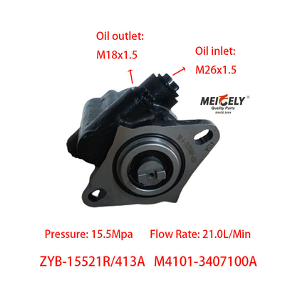 Stock Yuchai 6M Motor M4101-3407100A Yuchai Serisi Direksiyon Pompası