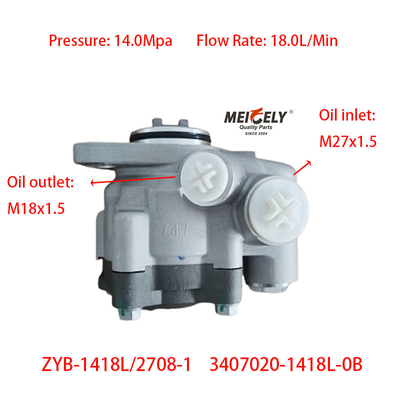 Stok Servo Direksiyon Pompası OEM 3407020-1418L-0B Avrupa Kamyonu için