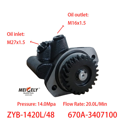 Sıcak Satış 670A-3407100 YC6108 Motoru için Direksiyon Vane Pompası