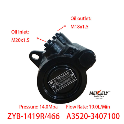 ZYB-1419R/466 YC6108ZLQB için direksiyon güçlendirici pompası A3520-3407100