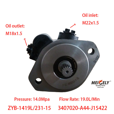 Yüksek Kaliteli ZYB-1419L/231-15 Weichai Deutz Servo Direksiyon Pompası