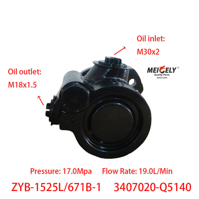 Direksiyon pompası ZYB-1525L/671B-1 Xichai FAW Qingdao 3407020-Q5140