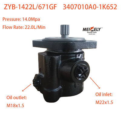 Cummins ISDE Dizel Motoru ZYB-1422L/671GF için Servis Direksiyon Pompası