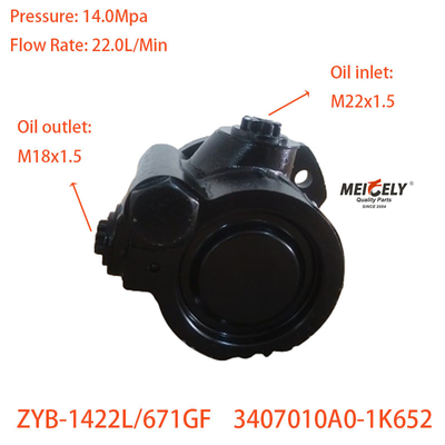 Cummins ISDE Dizel Motoru ZYB-1422L/671GF için Servis Direksiyon Pompası