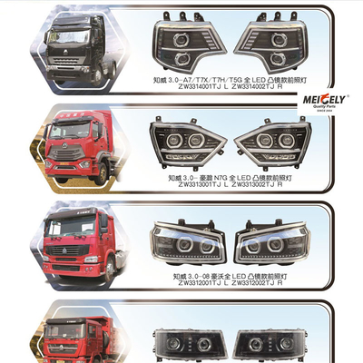 WG9525720025 Sinotruk Haohan N7G HOWO için LED far