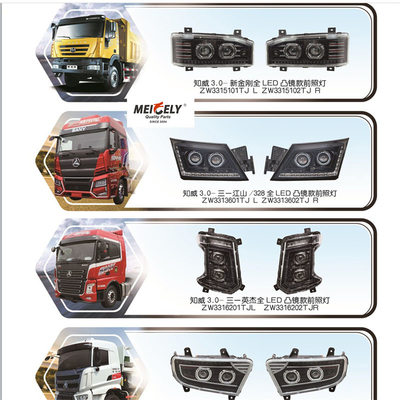 61020932 Sany Ağır Güçlü Kamyonlar için Yingjie LED Far Montajı