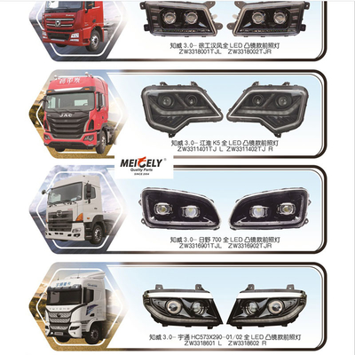 JAC K5 Hino 700 Yutong Ağır Kamyonlar için Yeni Tip Tam LED Far