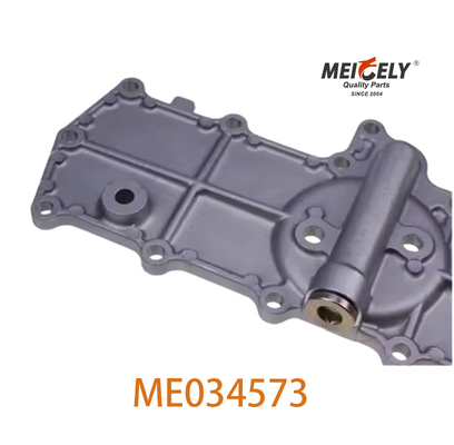 ME034573 6D15 6D16 dizel motor için yağ soğutucu kapağı
