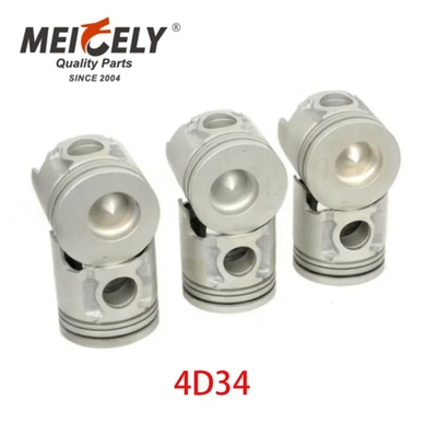 4D34 Mitsubishi Motoru ME018277 için Piston Ekskavatör Motoru Parçası