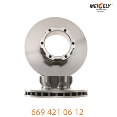 669 421 06 12 Fırlatılmış Çelik Mercedes-Benz için eşsiz fren diski