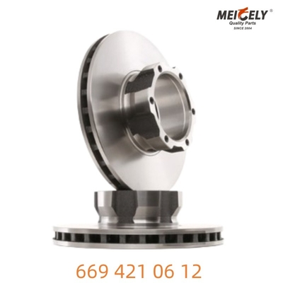 669 421 06 12 Fırlatılmış Çelik Mercedes-Benz için eşsiz fren diski