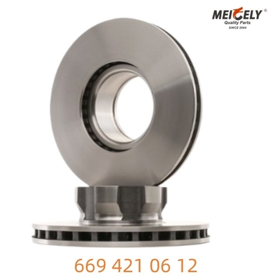 669 421 06 12 Fırlatılmış Çelik Mercedes-Benz için eşsiz fren diski