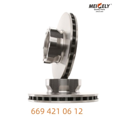 669 421 06 12 Fırlatılmış Çelik Mercedes-Benz için eşsiz fren diski