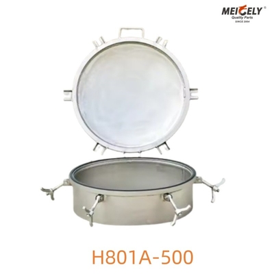 Kaynak Tipi Paslanmaz Çelik H801A-500 Tank Kamyonu için Manhole Kapak