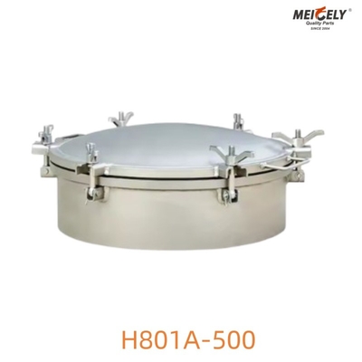Kaynak Tipi Paslanmaz Çelik H801A-500 Tank Kamyonu için Manhole Kapak