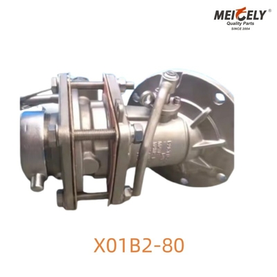 X01B2-80 Tank Kamyonları İşlemleri için Temiz Akış Ayak Valfı Ultra Hijyenik Çözüm