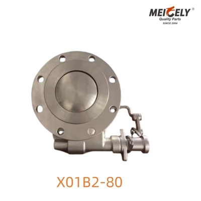 X01B2-80 Tank Kamyonları İşlemleri için Temiz Akış Ayak Valfı Ultra Hijyenik Çözüm