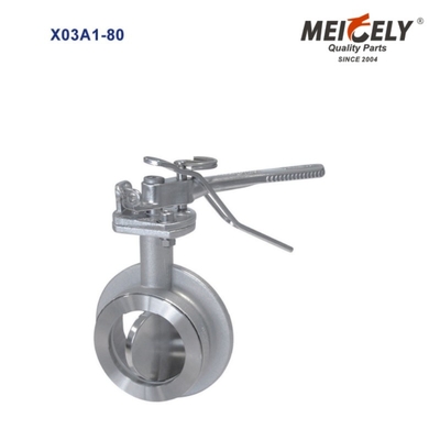 Sanitary Aseptik Örnekleme Valvu Flange Widdop Butterfly Valve For Water Tank Truck