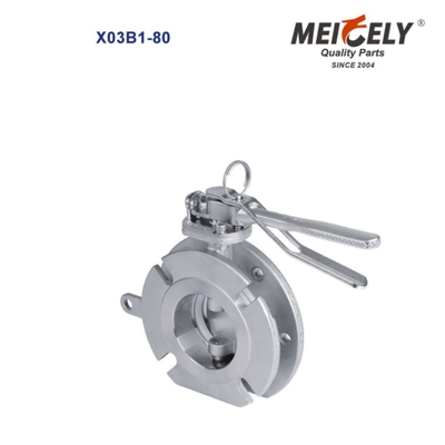 Sanitary Aseptik Örnekleme Valvu Flange Widdop Butterfly Valve For Water Tank Truck