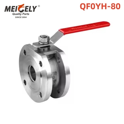 Yüksek Kaliteli Bir-PC Yuvarlak / Kare Flange Top Valfi QF02YH-80 QF02FH-80 Tank için
