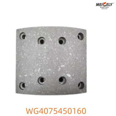 WG4075450160 Howo fren bantları En iyi durdurucu gücü için güvenilir sürtünme malzemesi
