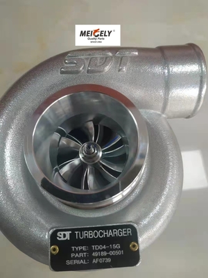 Metal Dizel Motor Turboşarjı 49189 00501 AF0739 TD04-15G